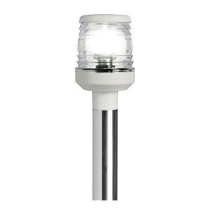 Asta inox abbattibile 60 cm fanale plastica bianca segnalazione