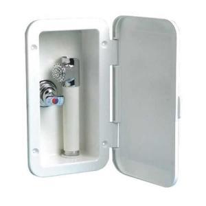 Box doccia con miscelatore tubo pvc 2,5 m a parete
