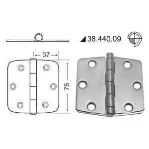 Cerniera inox 74x75 mm