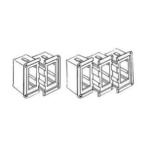 Cornice plastica centrale nera