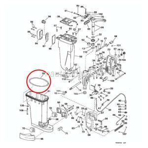 Guarnizione gambo evinrude johnson brp