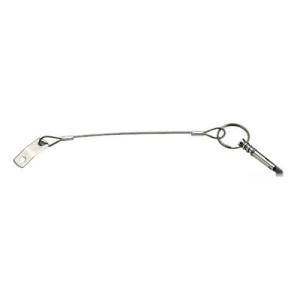Piastra + cavo inox, con linguetta