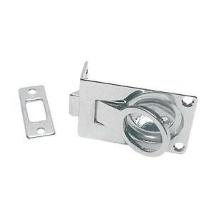 Scrocchetto a filo ottone cromato 57x40 mm