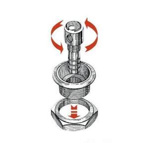 Sfiato carburante inox diritto