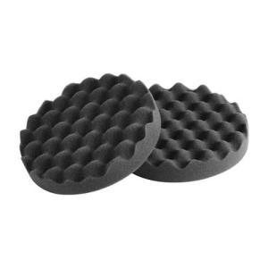 Tamponi in schiuma per lucidatrice nero 150x30 mm (cf da 2 pz) bugnato morbido