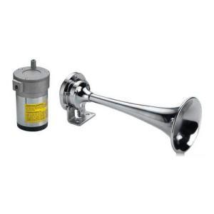 Tromba cromata 1 corno 12 v
